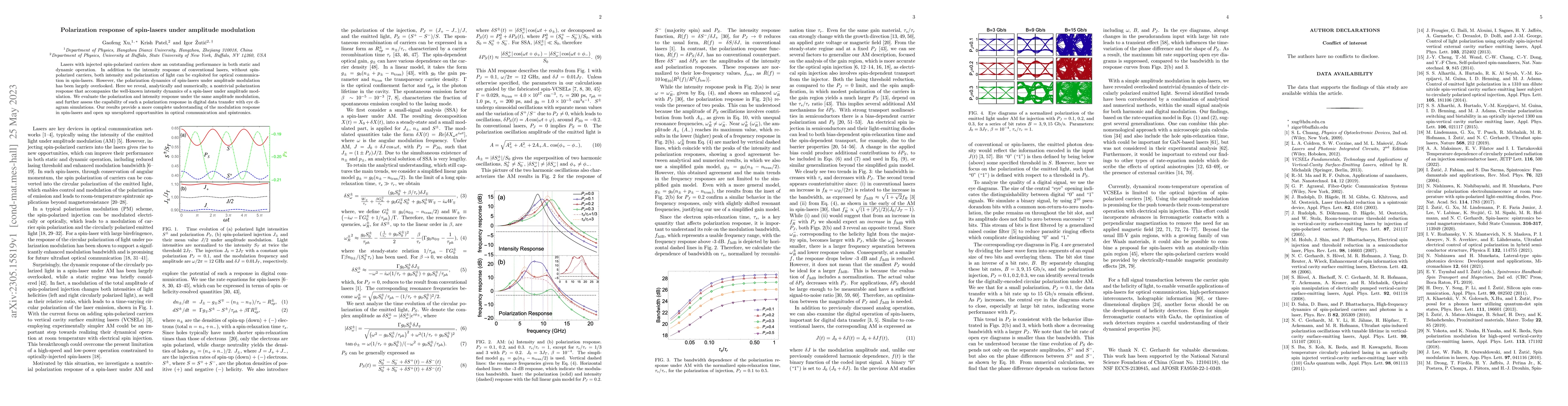 Thumbnail for Polarization response of spin-lasers under amplitude modulation