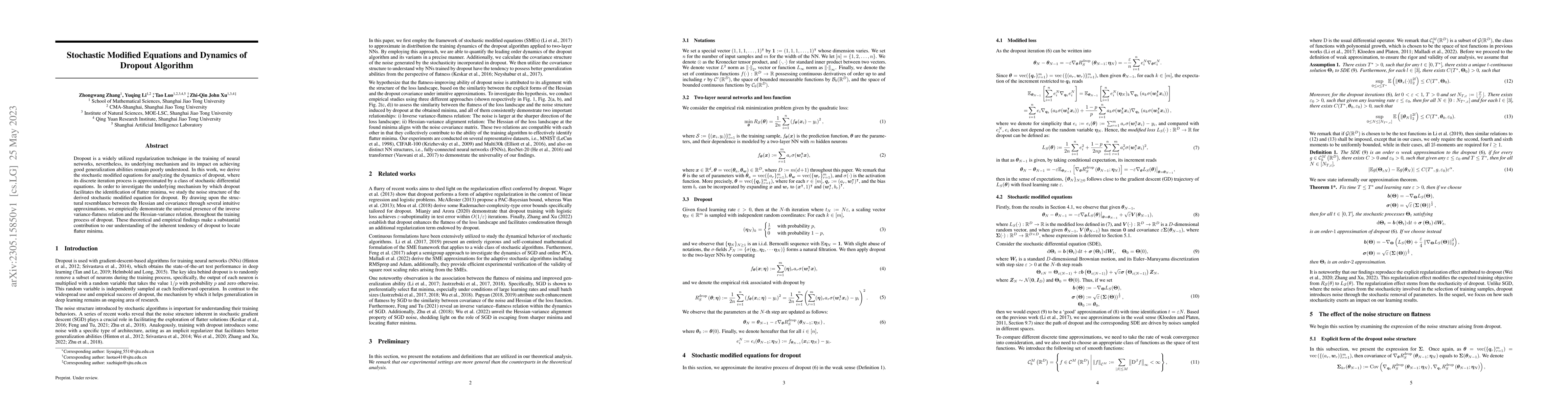 Thumbnail for Stochastic Modified Equations and Dynamics of Dropout Algorithm