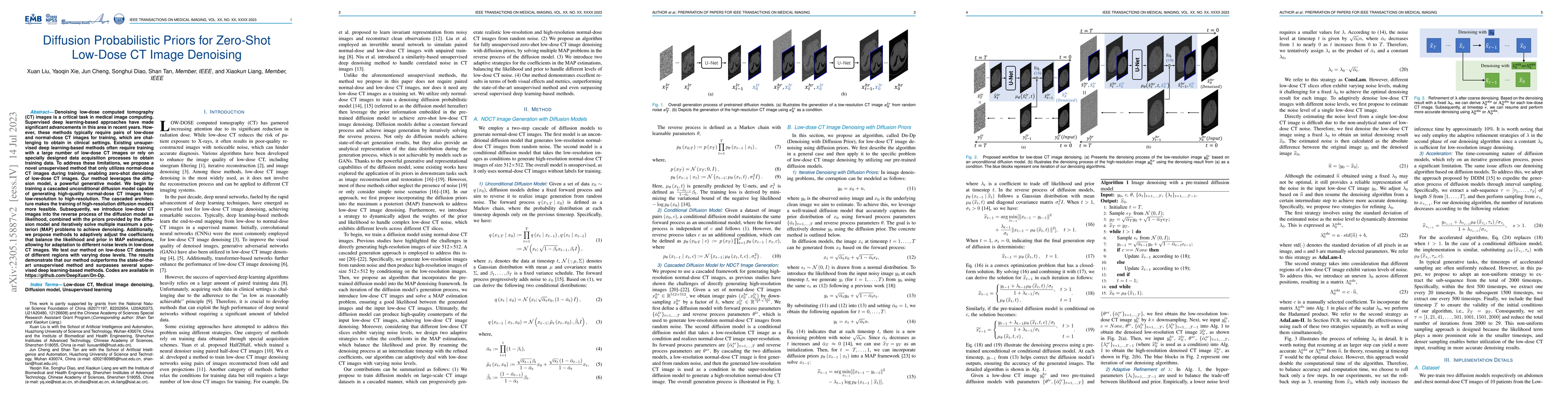 Thumbnail for Diffusion Probabilistic Priors for Zero-Shot Low-Dose CT Image Denoising