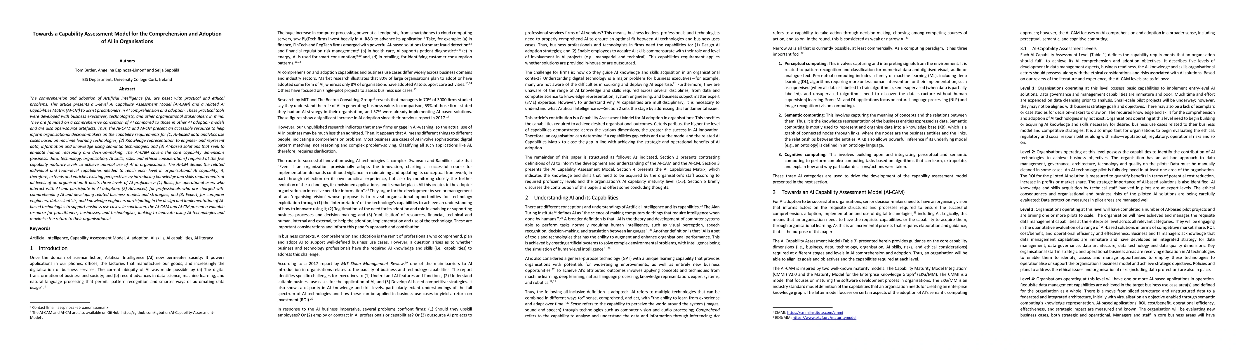 Thumbnail for Towards a Capability Assessment Model for the Comprehension and Adoption
  of AI in Organisations