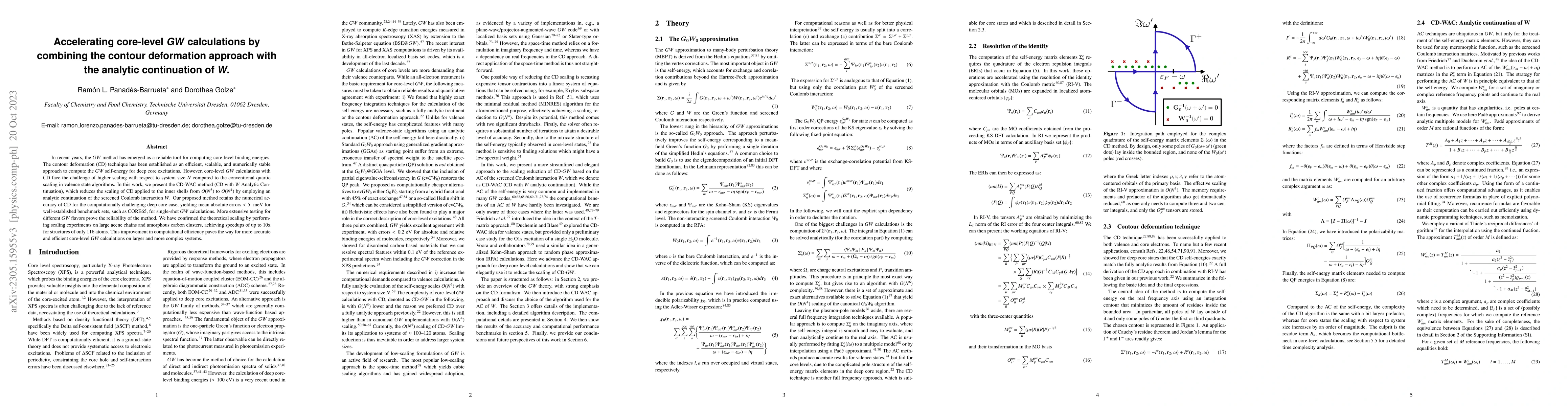 Thumbnail for Accelerating core-level $GW$ calculations by combining the contour
  deformation approach with the analytic continuation of $W$