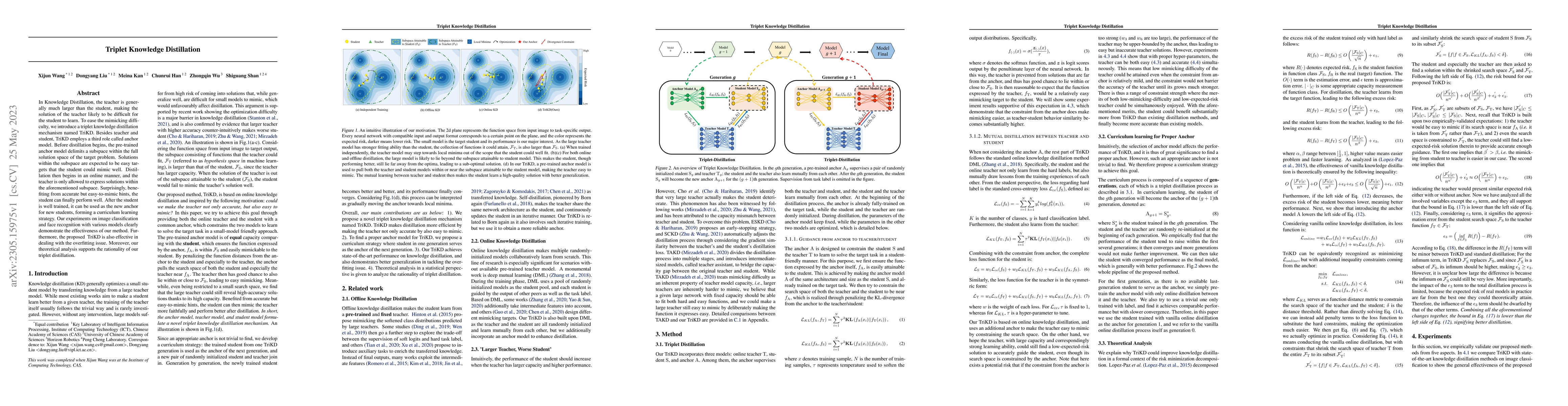 Thumbnail for Triplet Knowledge Distillation