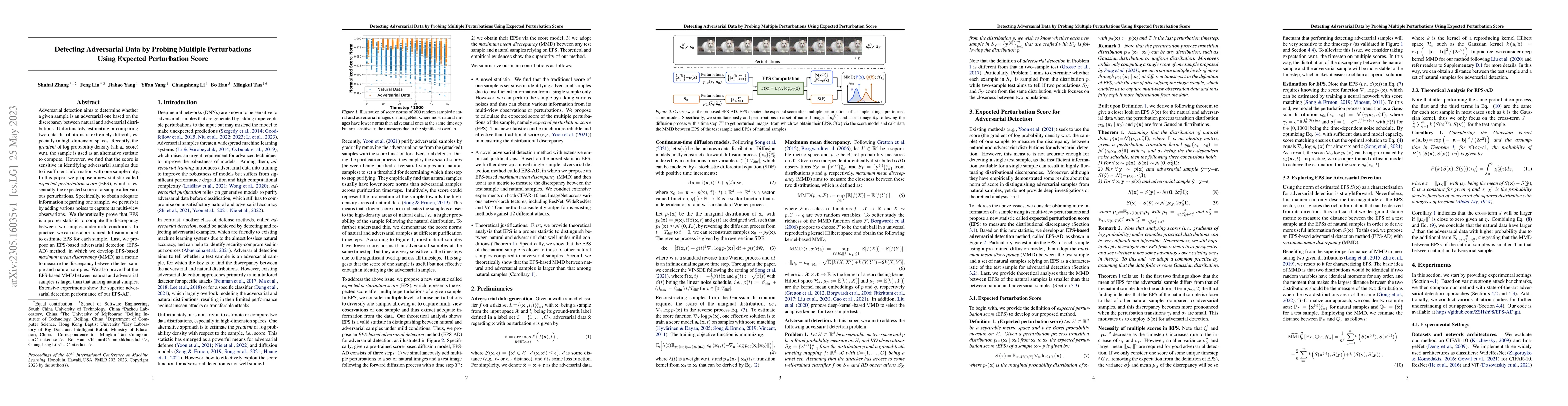 Thumbnail for Detecting Adversarial Data by Probing Multiple Perturbations Using
  Expected Perturbation Score