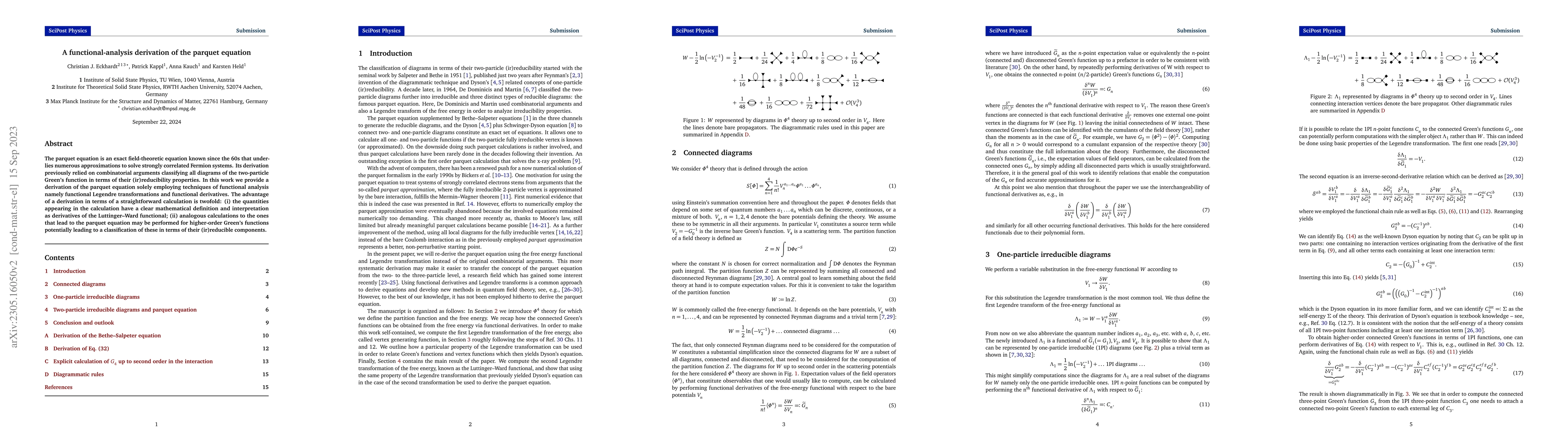 Thumbnail for A functional-analysis derivation of the parquet equation