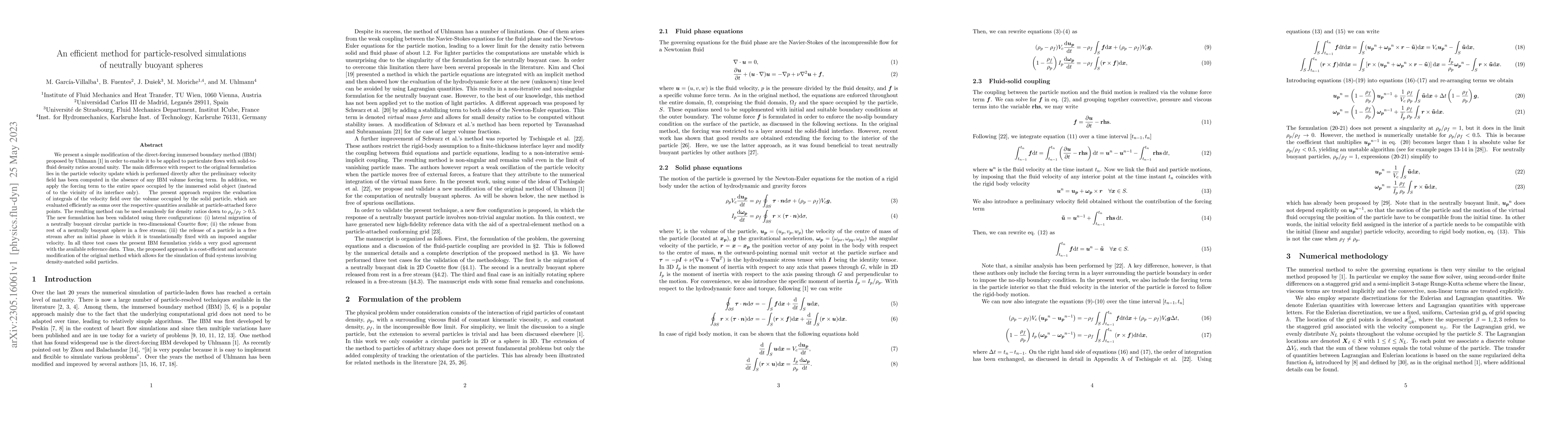 Thumbnail for An efficient method for particle-resolved simulations of neutrally
  buoyant spheres