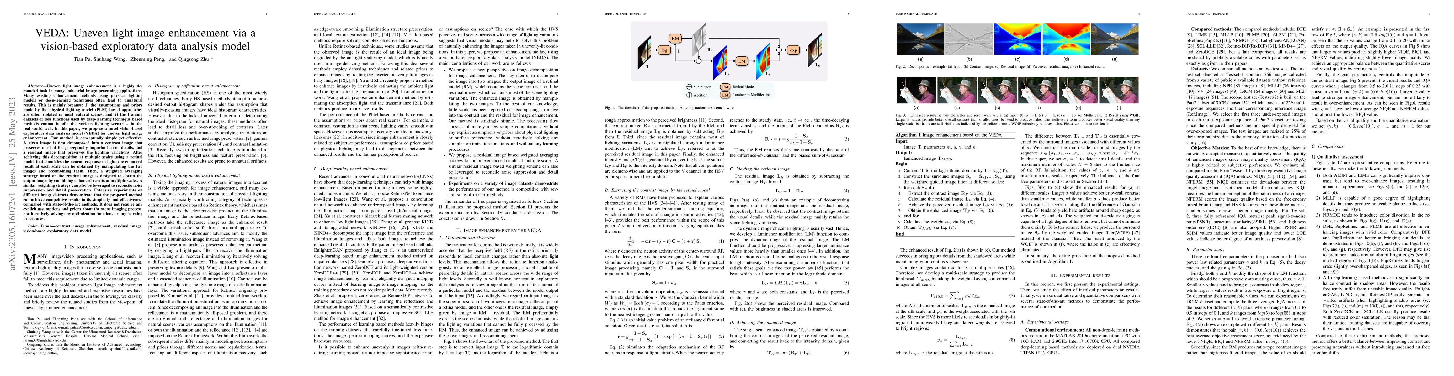 Thumbnail for VEDA: Uneven light image enhancement via a vision-based exploratory data
  analysis model
