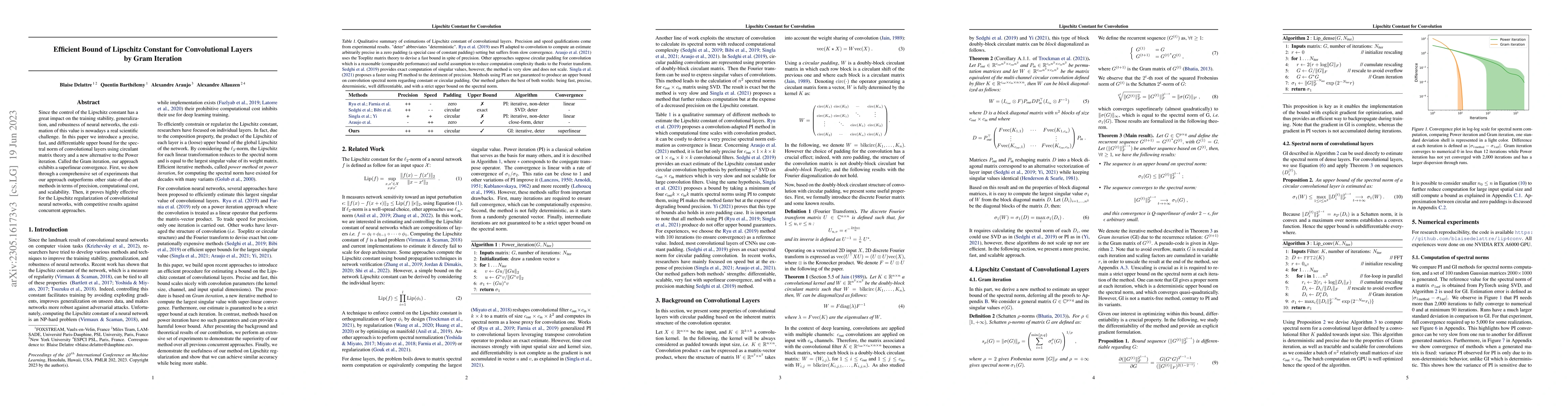 Thumbnail for Efficient Bound of Lipschitz Constant for Convolutional Layers by Gram
  Iteration
