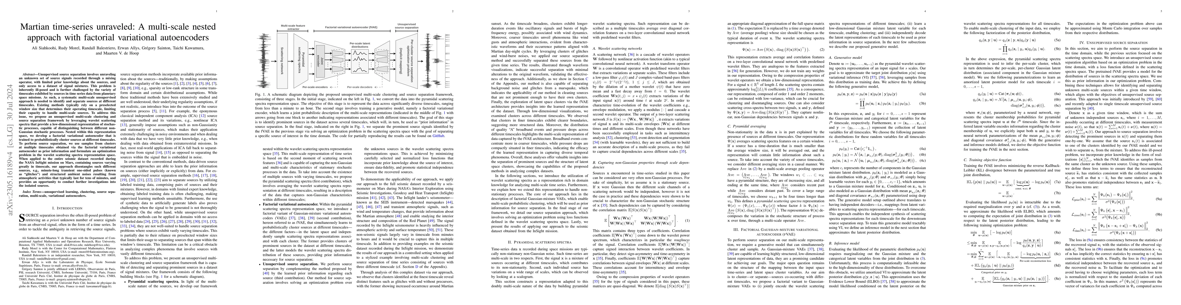 Thumbnail for Martian time-series unraveled: A multi-scale nested approach with
  factorial variational autoencoders