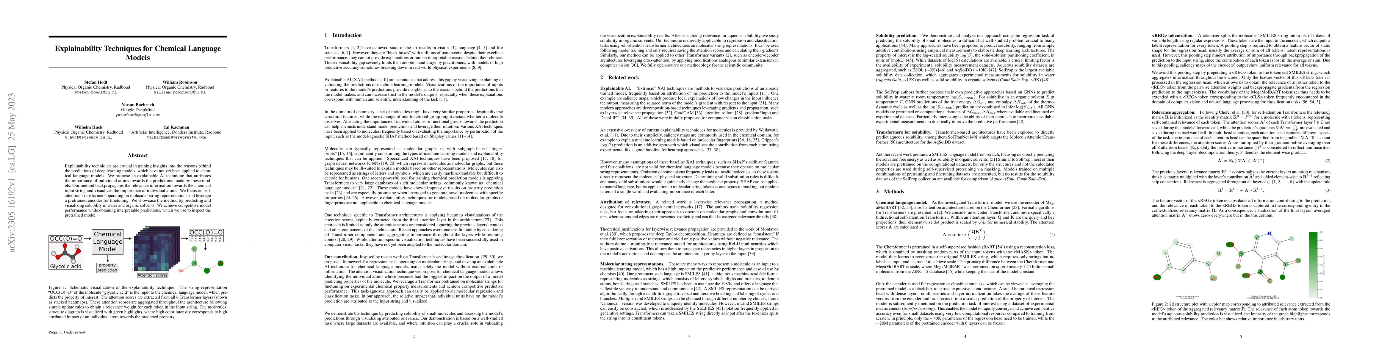 Thumbnail for Explainability Techniques for Chemical Language Models