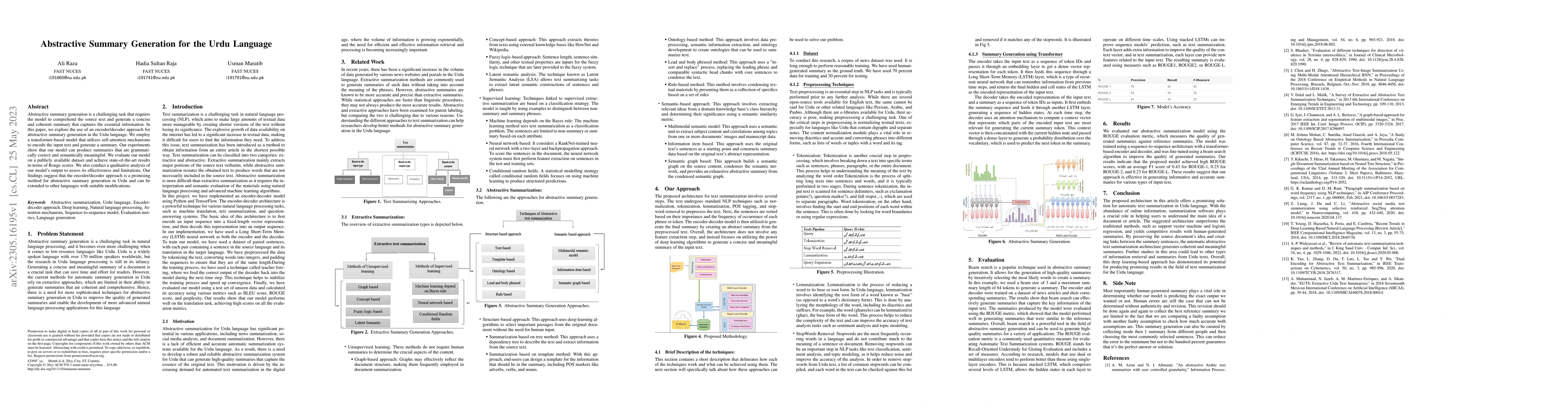 Thumbnail for Abstractive Summary Generation for the Urdu Language