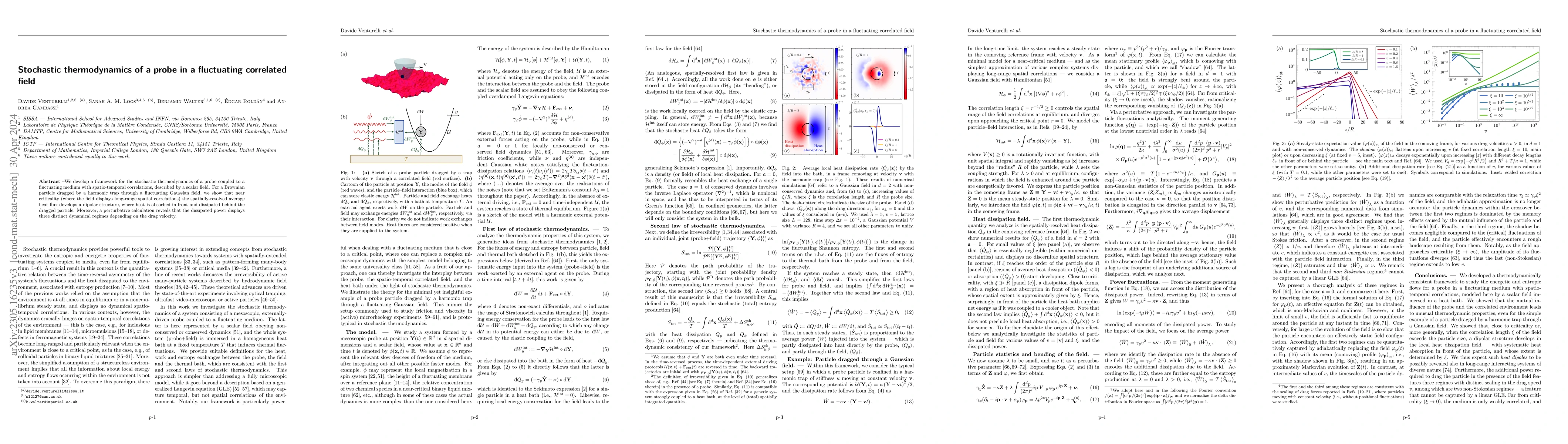 Thumbnail for Stochastic thermodynamics of a probe in a fluctuating correlated field