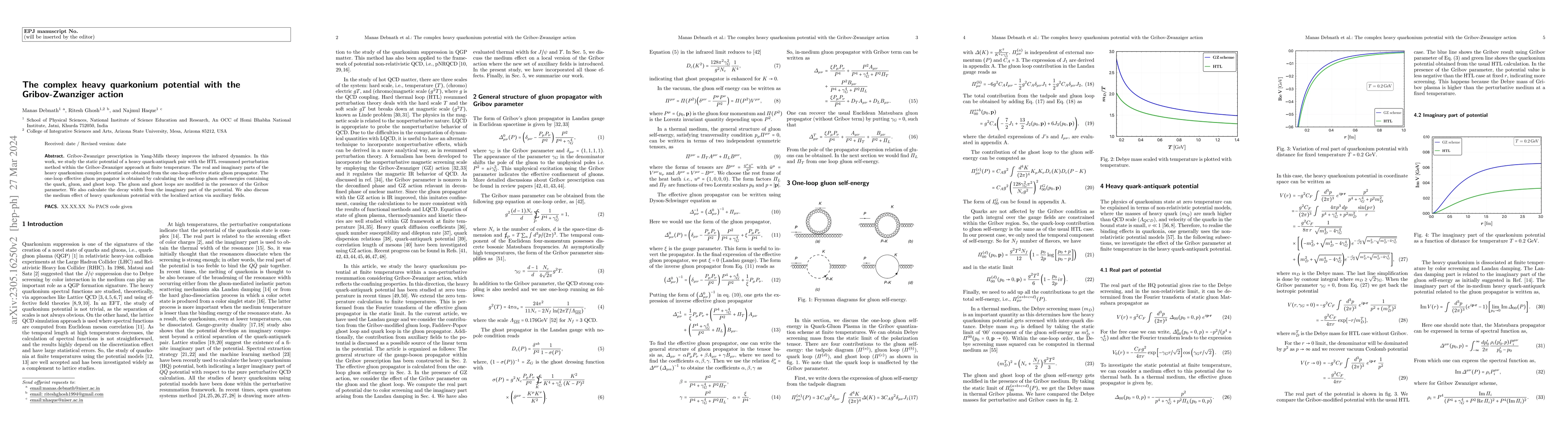 Thumbnail for The complex heavy-quark potential with the Gribov-Zwanziger action