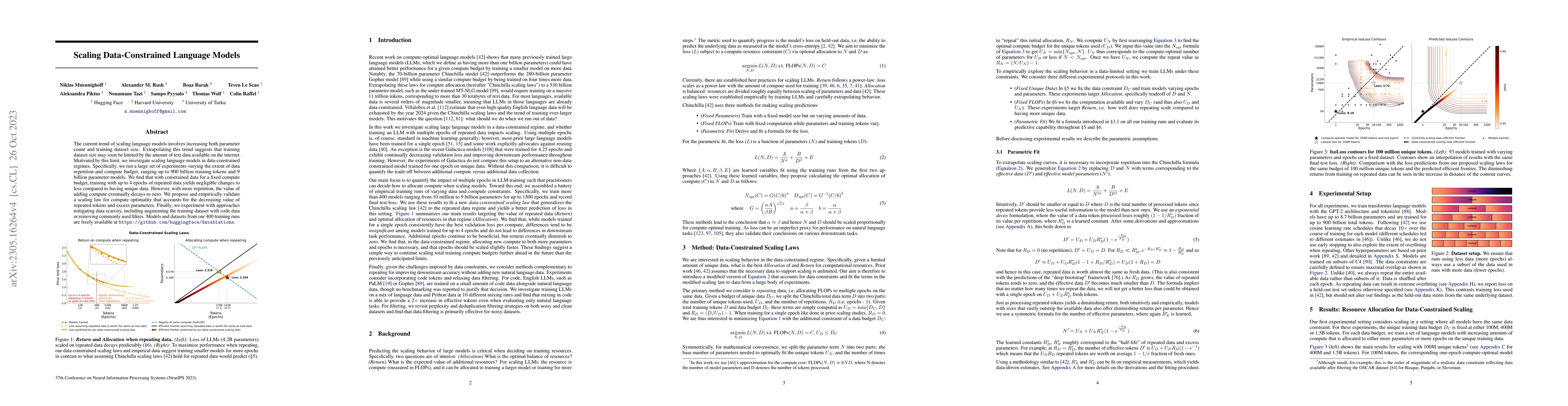 Thumbnail for Scaling Data-Constrained Language Models