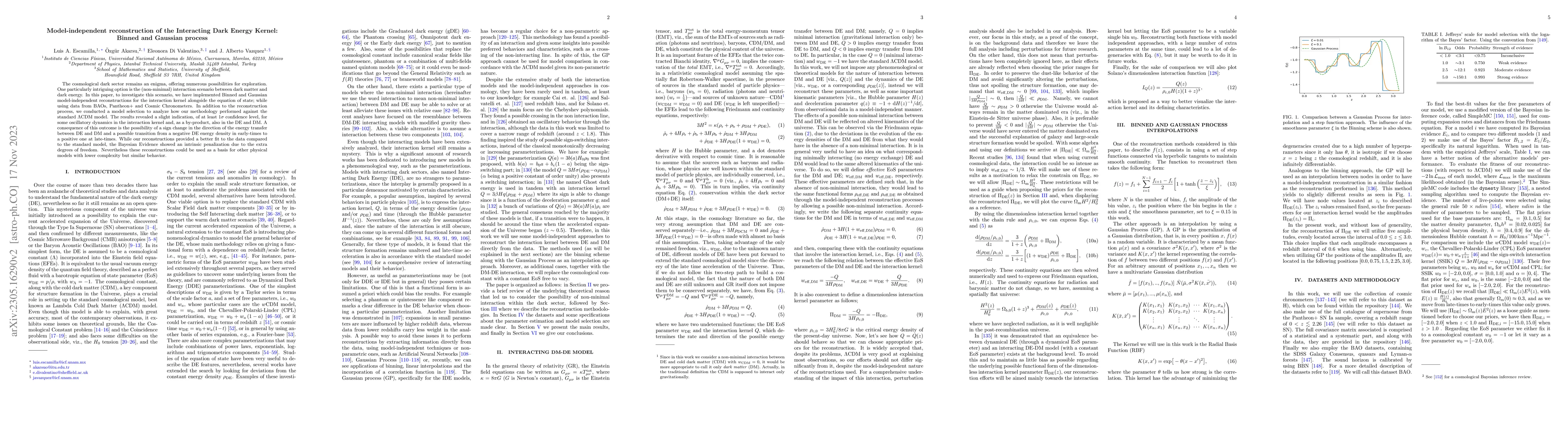 Thumbnail for Model-independent reconstruction of the Interacting Dark Energy Kernel:
  Binned and Gaussian process