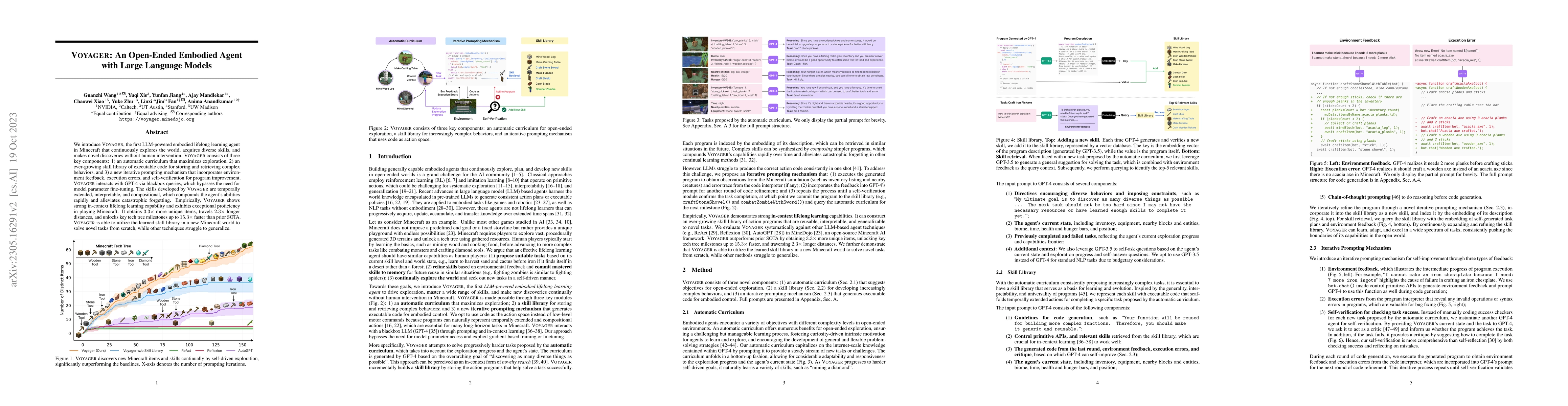 Thumbnail for Voyager: An Open-Ended Embodied Agent with Large Language Models