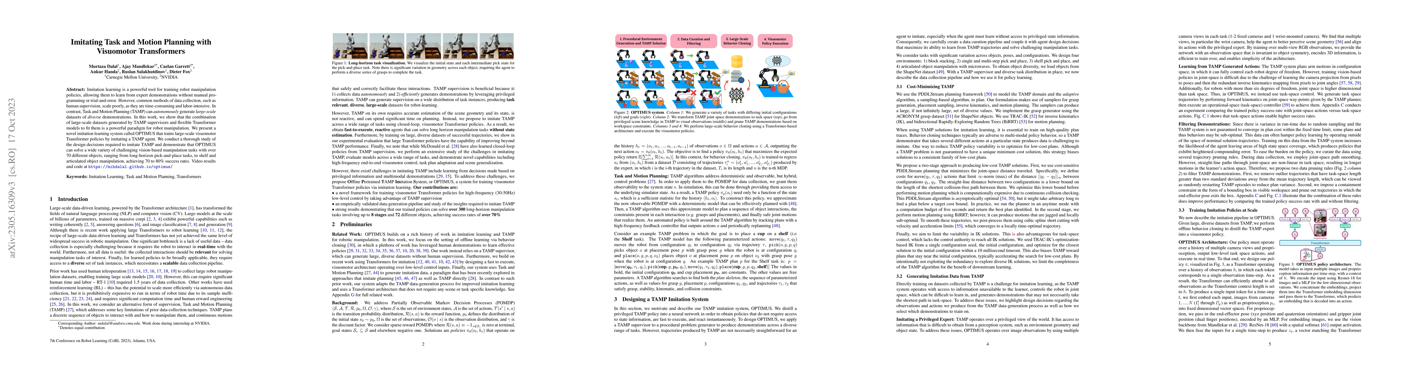Thumbnail for Imitating Task and Motion Planning with Visuomotor Transformers
