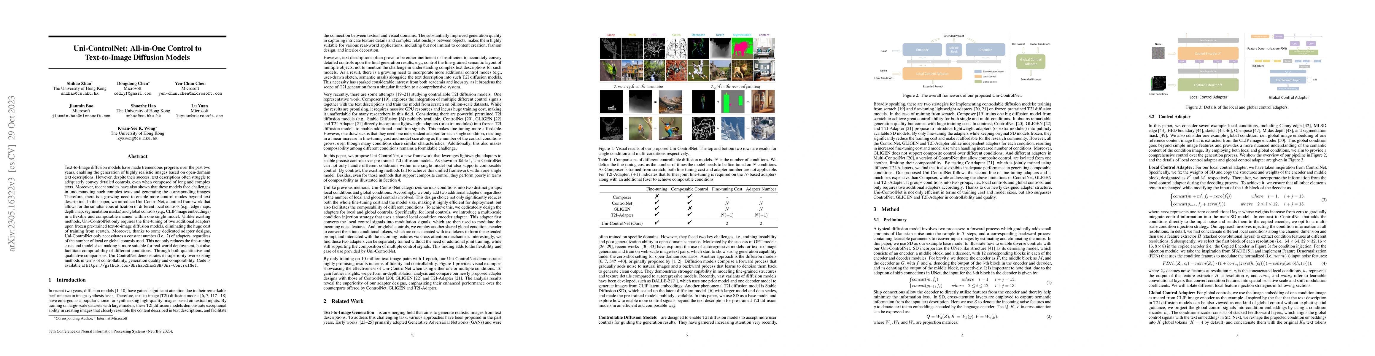 Thumbnail for Uni-ControlNet: All-in-One Control to Text-to-Image Diffusion Models