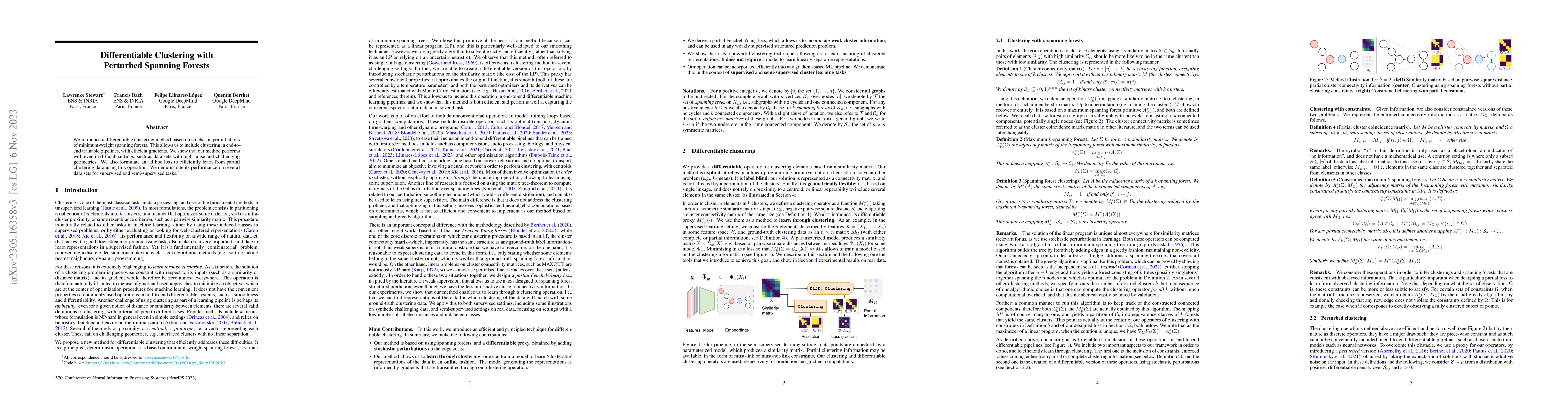 Thumbnail for Differentiable Clustering with Perturbed Spanning Forests
