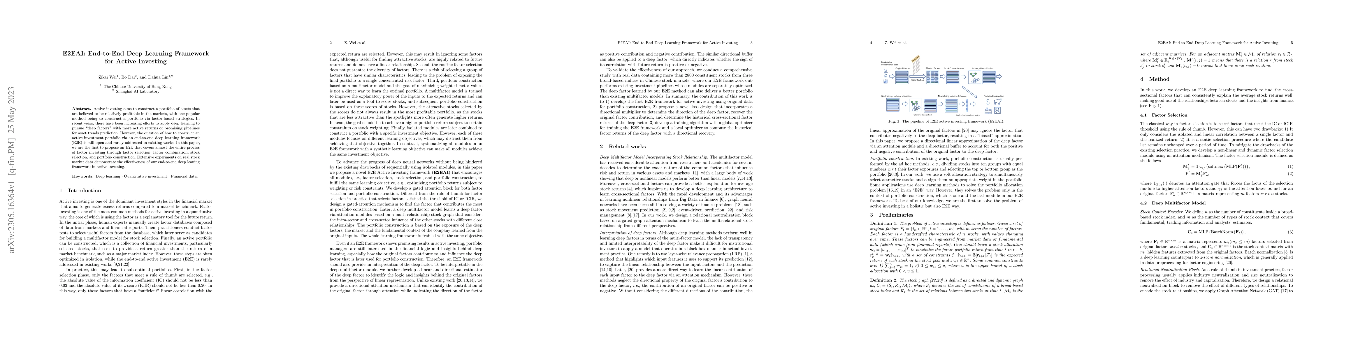 Thumbnail for E2EAI: End-to-End Deep Learning Framework for Active Investing