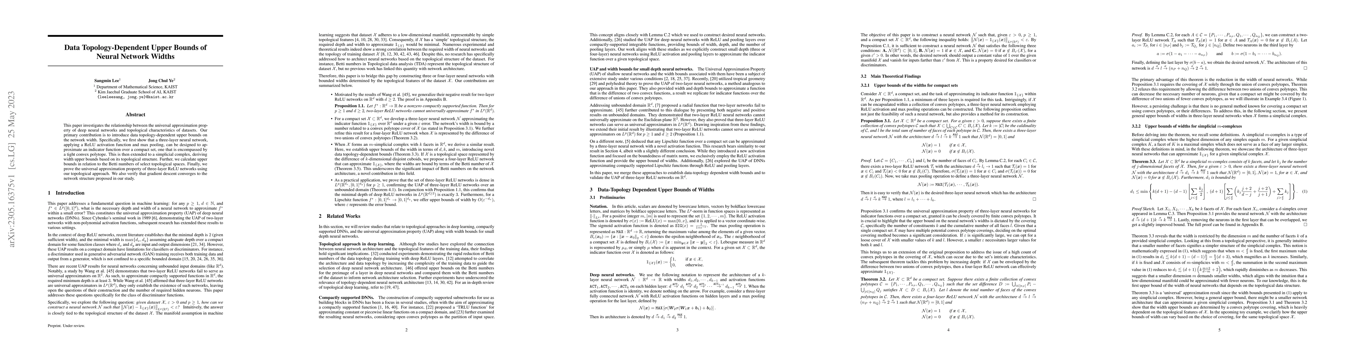 Thumbnail for Data Topology-Dependent Upper Bounds of Neural Network Widths