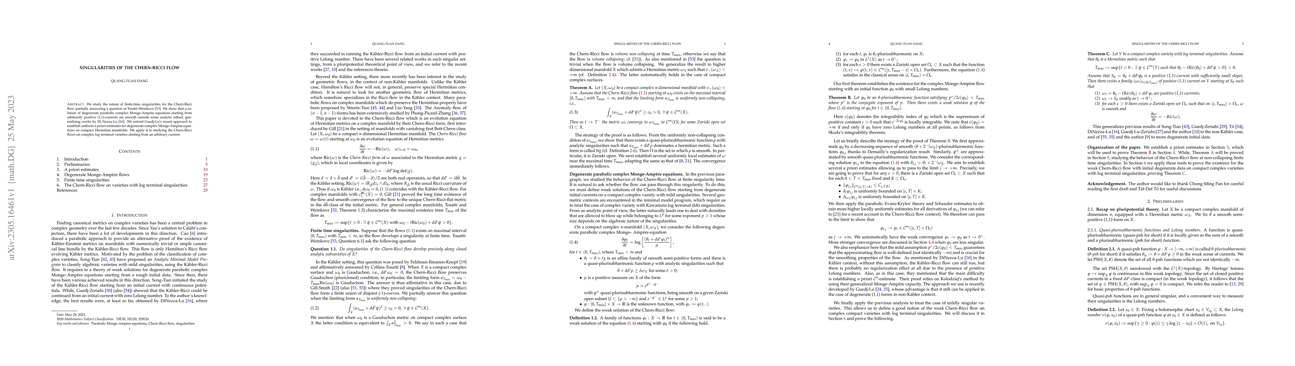 Thumbnail for Singularities of the Chern-Ricci flow