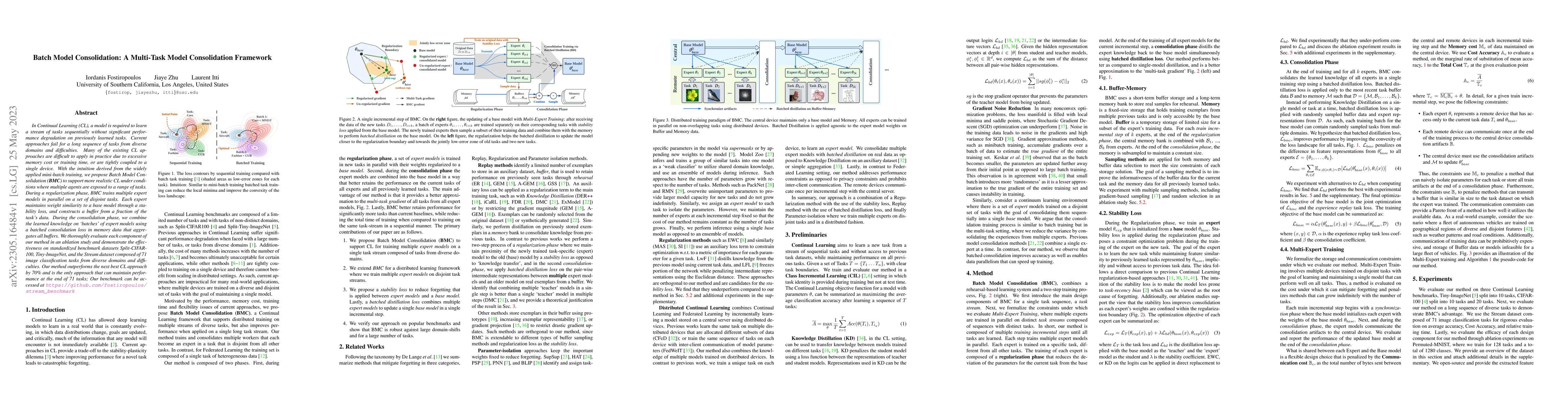 Thumbnail for Batch Model Consolidation: A Multi-Task Model Consolidation Framework