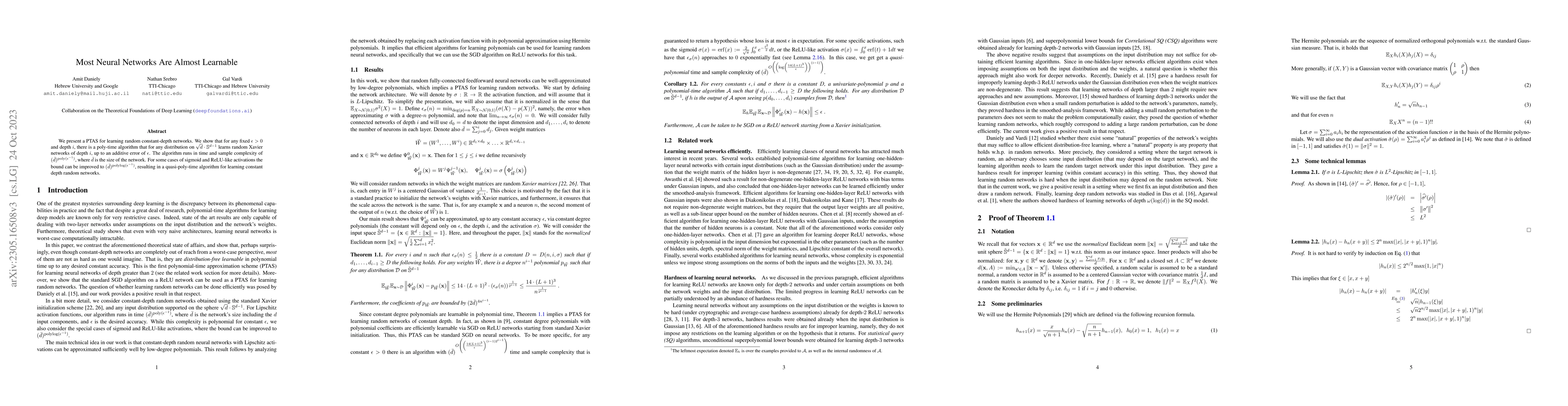 Thumbnail for Most Neural Networks Are Almost Learnable