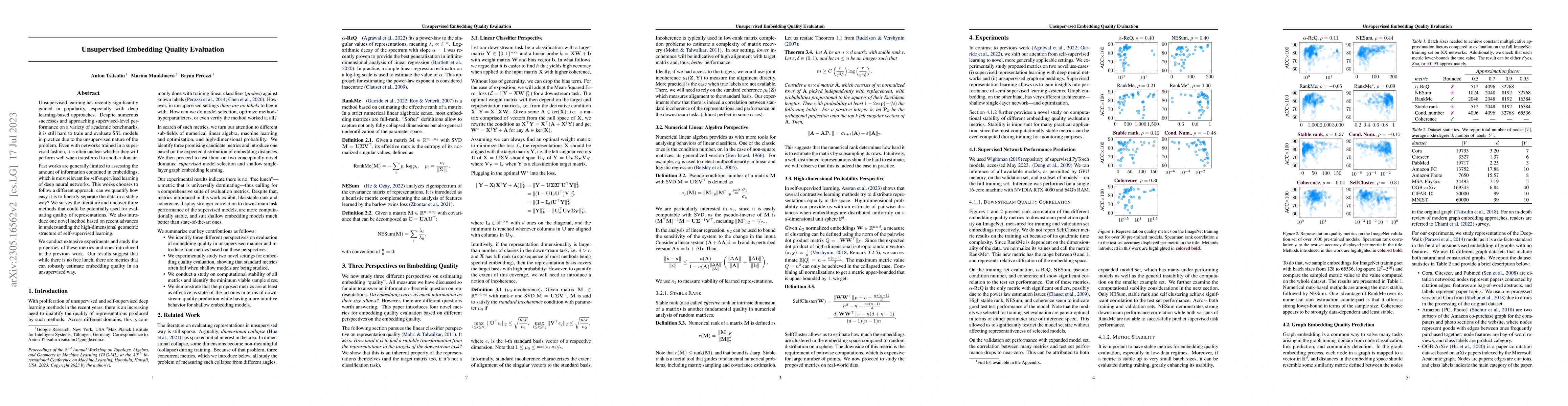 Thumbnail for Unsupervised Embedding Quality Evaluation