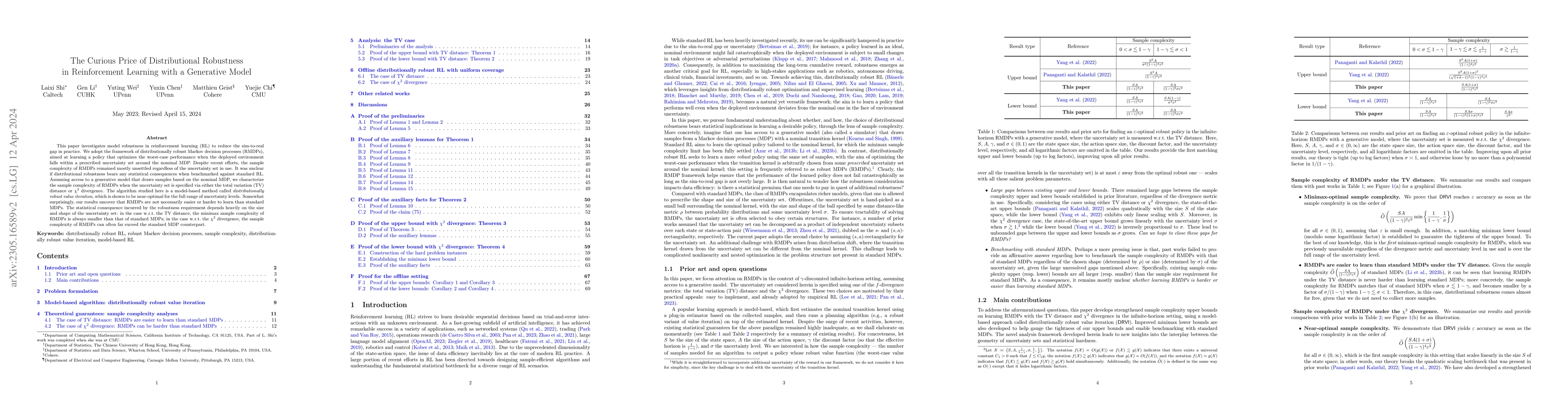 Thumbnail for The Curious Price of Distributional Robustness in Reinforcement Learning
  with a Generative Model