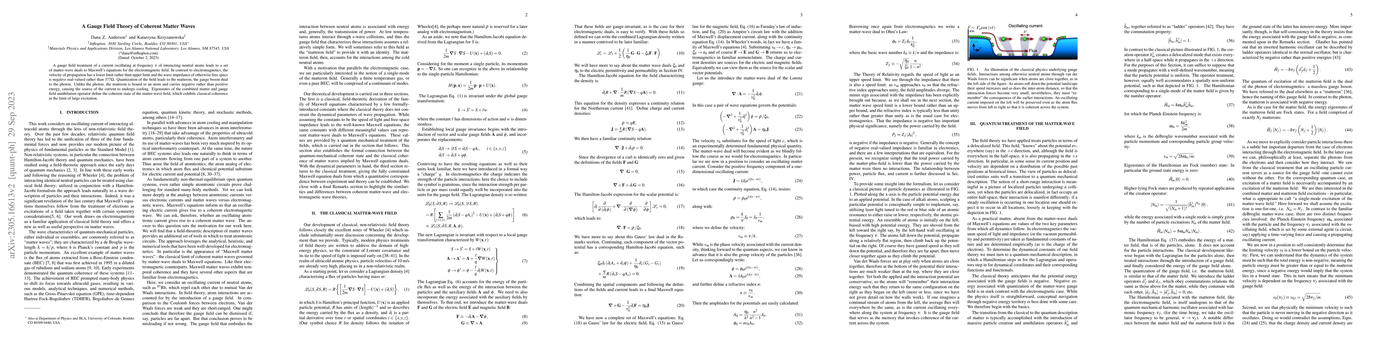 Thumbnail for A Gauge Field Theory of Coherent Matter Waves