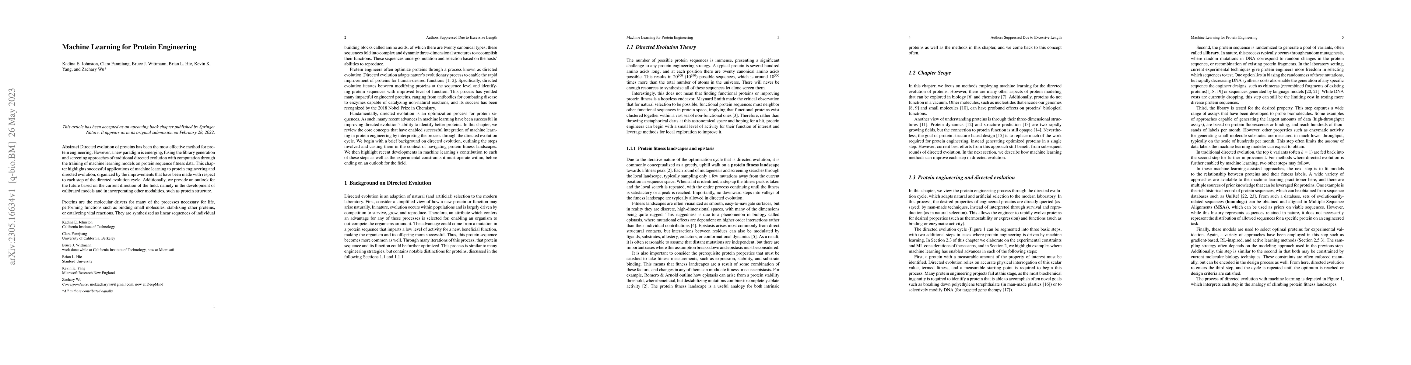 Thumbnail for Machine Learning for Protein Engineering