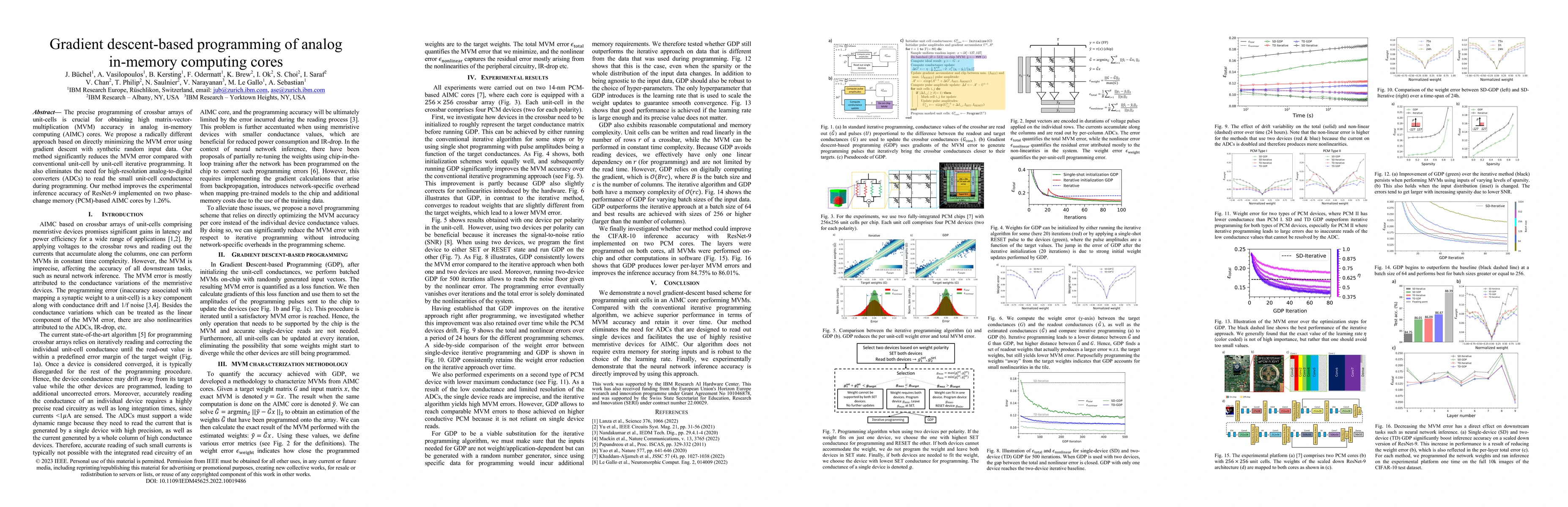 Thumbnail for Gradient descent-based programming of analog in-memory computing cores