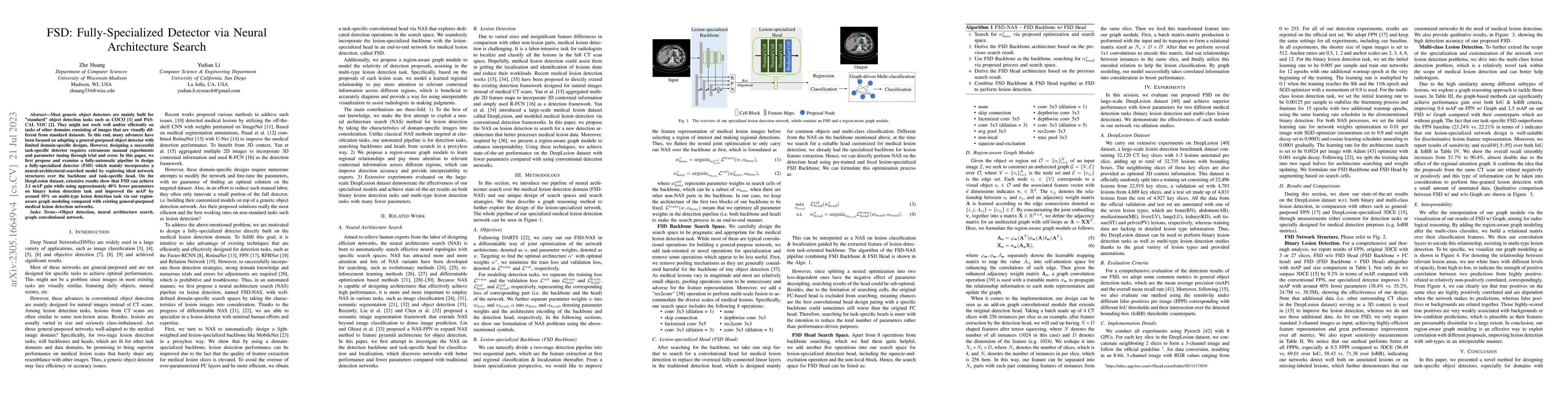 Thumbnail for FSD: Fully-Specialized Detector via Neural Architecture Search
