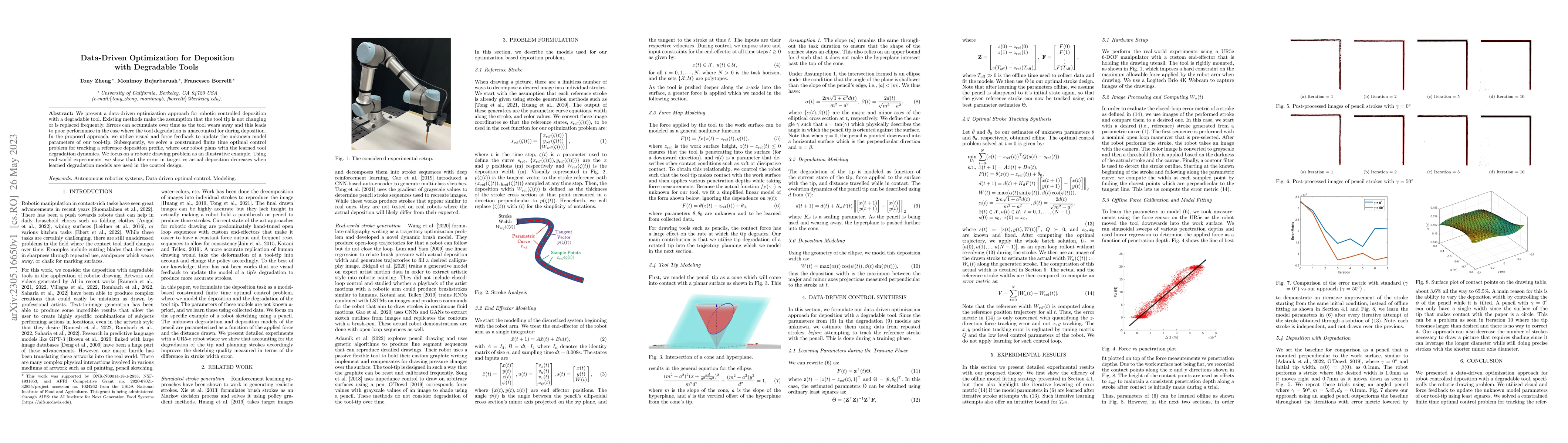 Thumbnail for Data-Driven Optimization for Deposition with Degradable Tools
