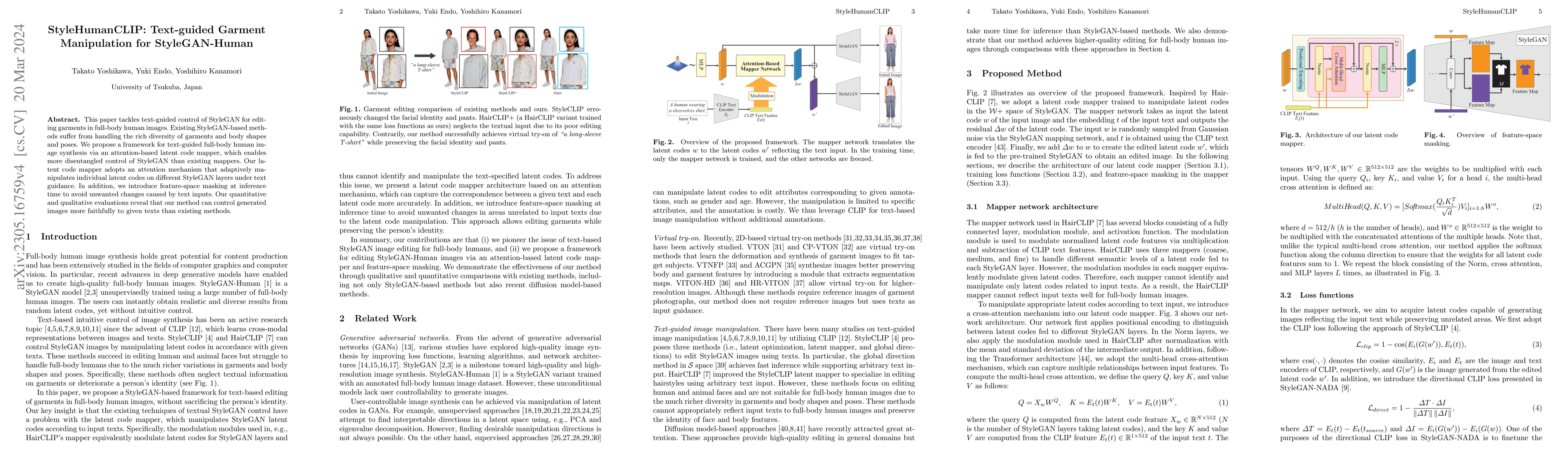 Thumbnail for StyleHumanCLIP: Text-guided Garment Manipulation for StyleGAN-Human