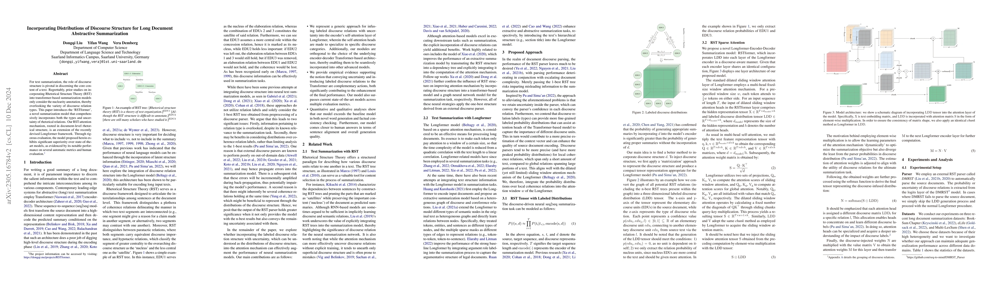 Thumbnail for Incorporating Distributions of Discourse Structure for Long Document
  Abstractive Summarization