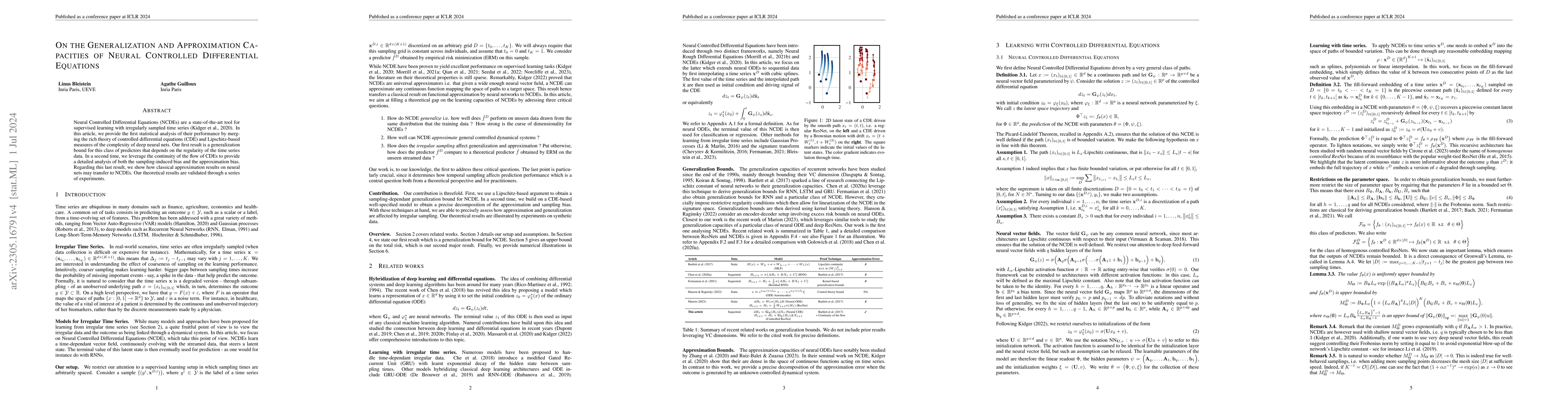 Thumbnail for On the Generalization and Approximation Capacities of Neural Controlled
  Differential Equations