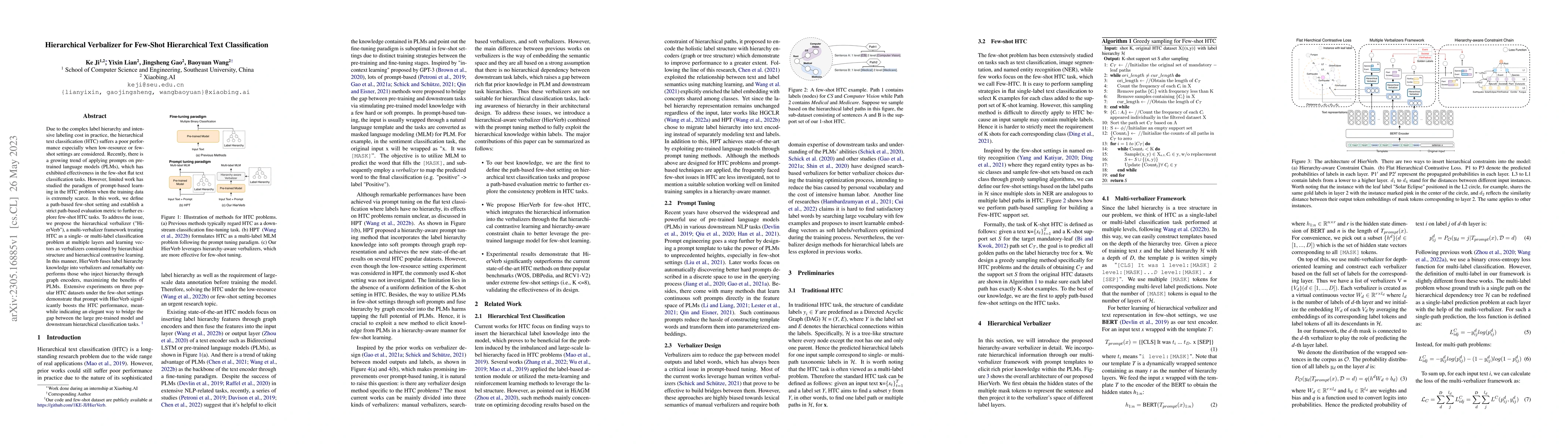 Thumbnail for Hierarchical Verbalizer for Few-Shot Hierarchical Text Classification