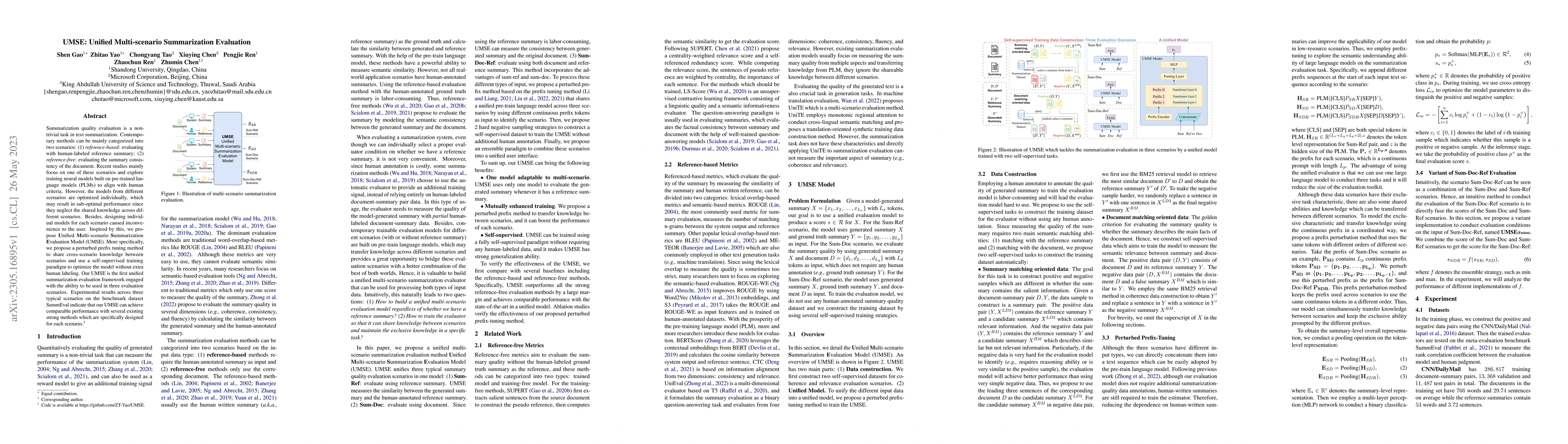 Thumbnail for UMSE: Unified Multi-scenario Summarization Evaluation
