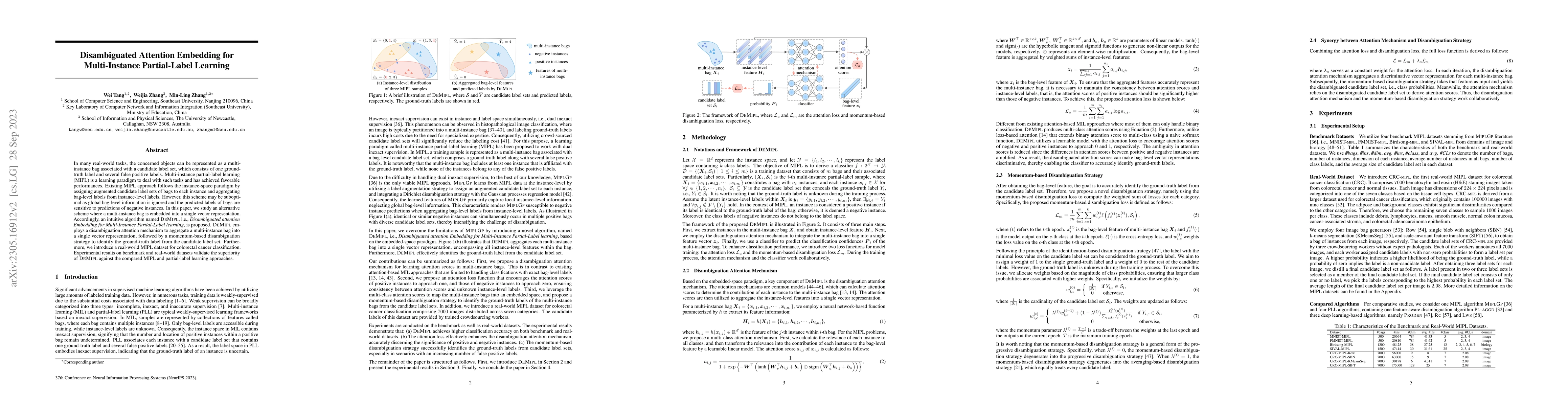 Thumbnail for Disambiguated Attention Embedding for Multi-Instance Partial-Label
  Learning