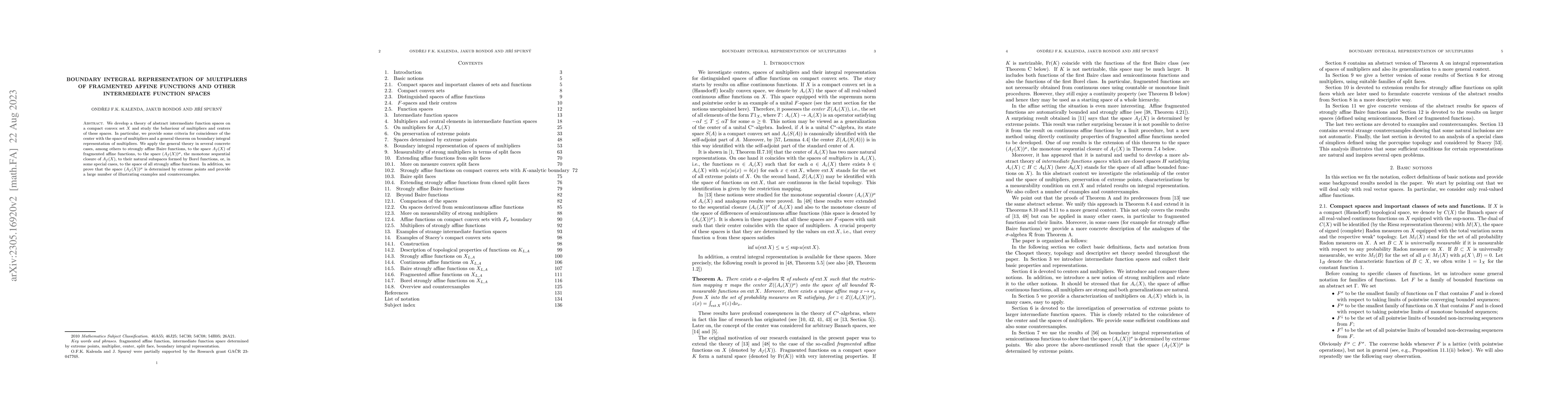 Thumbnail for Boundary integral representation of multipliers of fragmented affine
  functions and other intermediate function spaces
