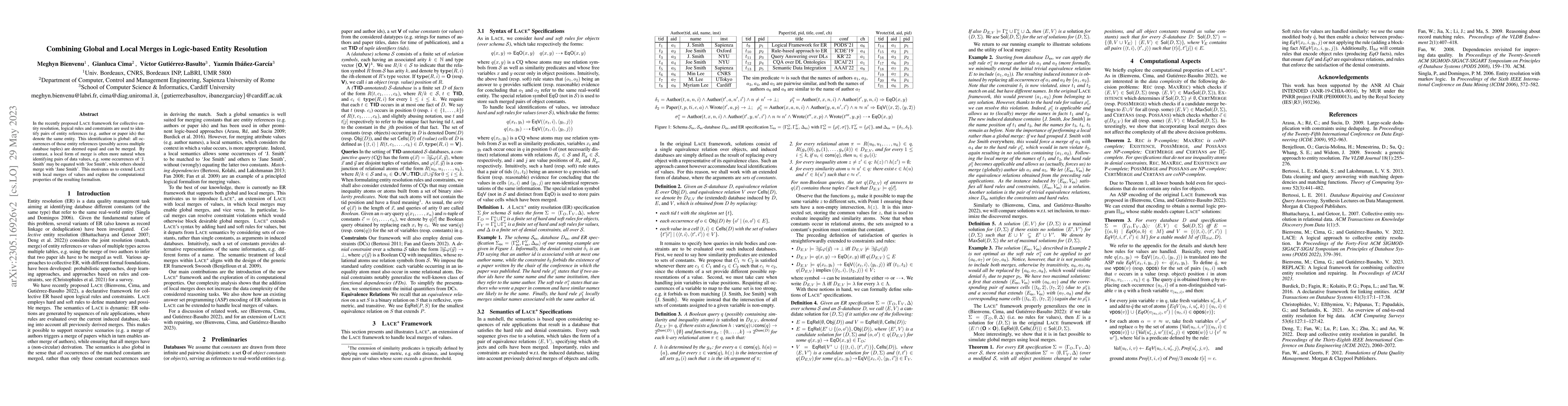 Thumbnail for Combining Global and Local Merges in Logic-based Entity Resolution