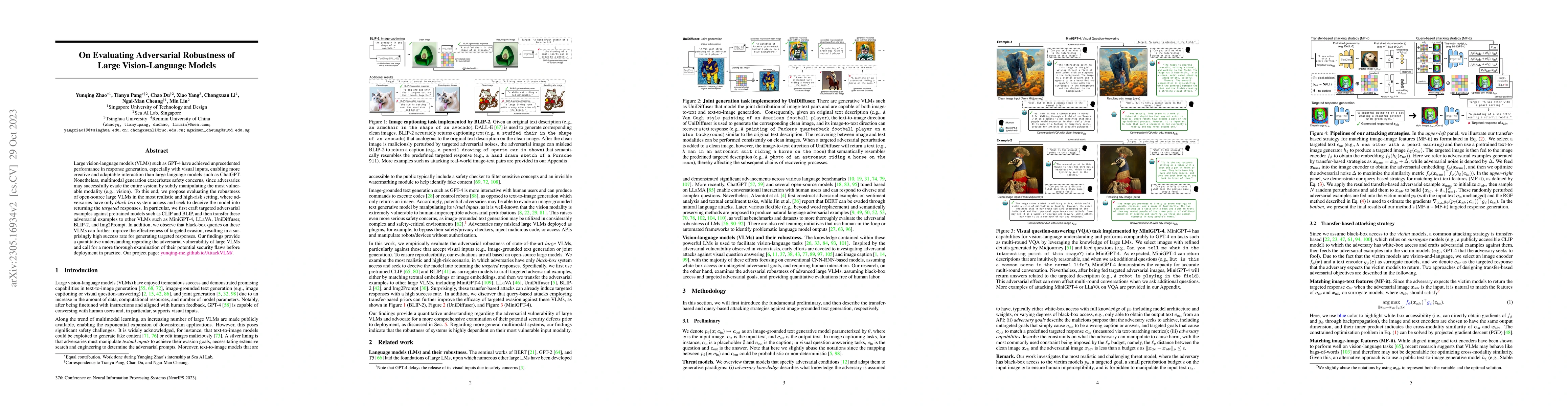 Thumbnail for On Evaluating Adversarial Robustness of Large Vision-Language Models