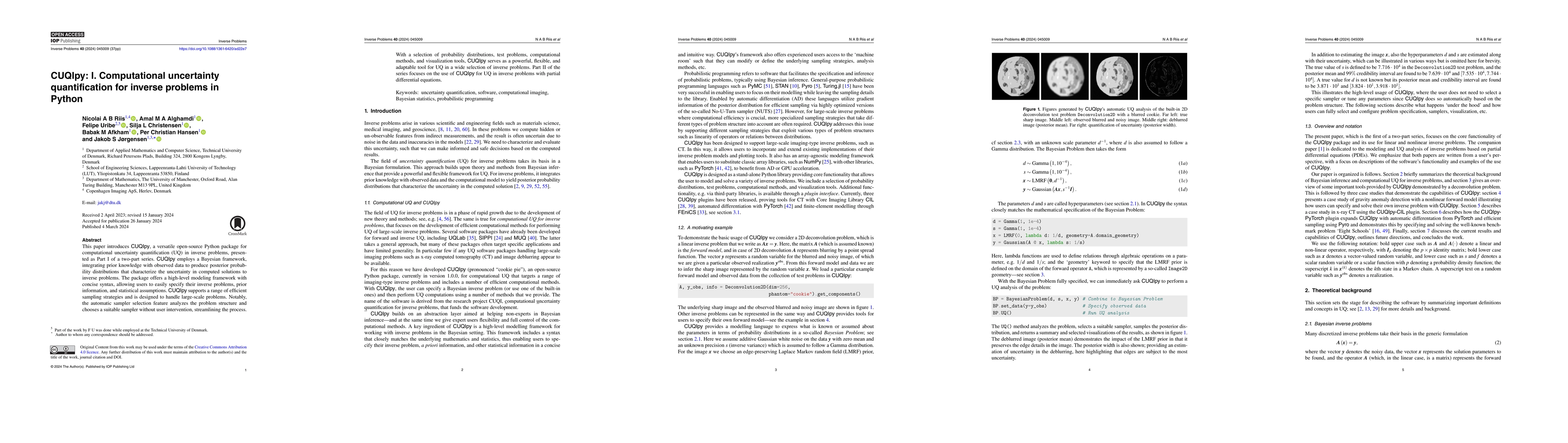 Thumbnail for CUQIpy: I. Computational uncertainty quantification for inverse problems
  in Python