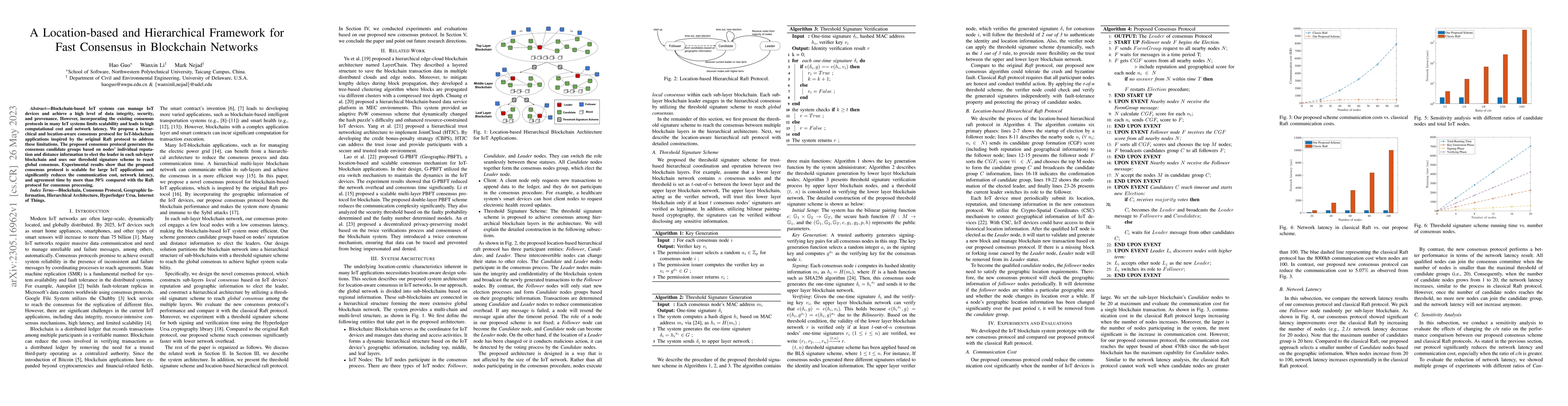 Thumbnail for A Location-based and Hierarchical Framework for Fast Consensus in
  Blockchain Networks