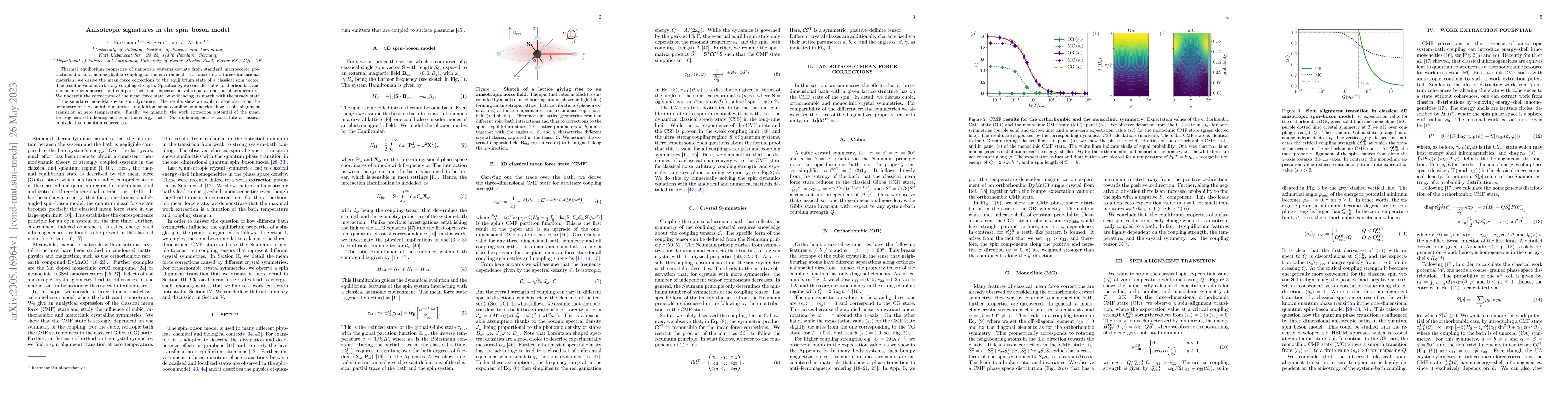 Thumbnail for Anisotropic signatures in the spin-boson model