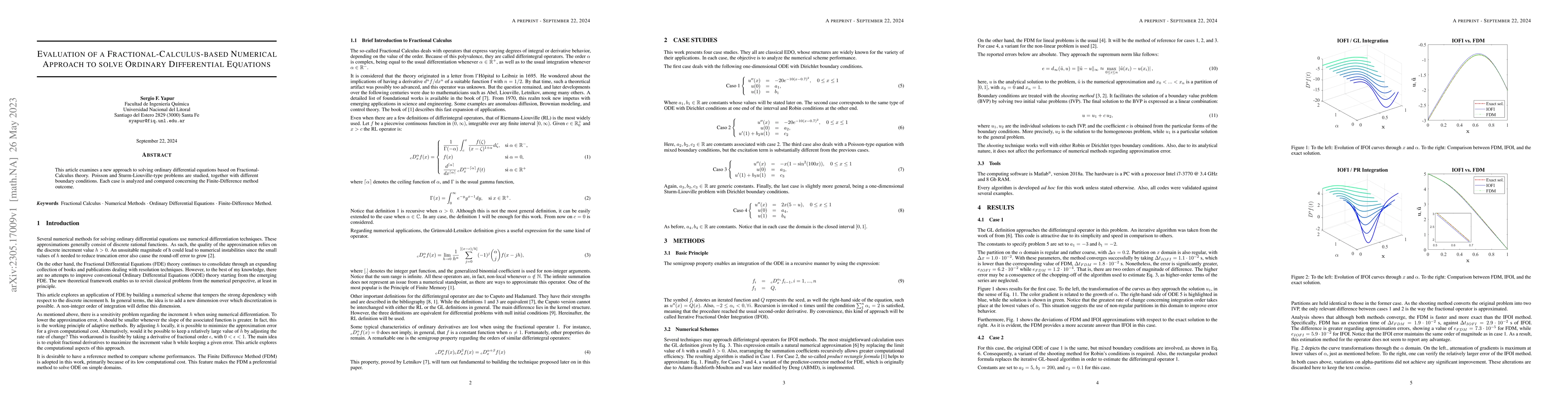 Thumbnail for Evaluation of a Fractional-Calculus-based Numerical Approach to solve
  Ordinary Differential Equations