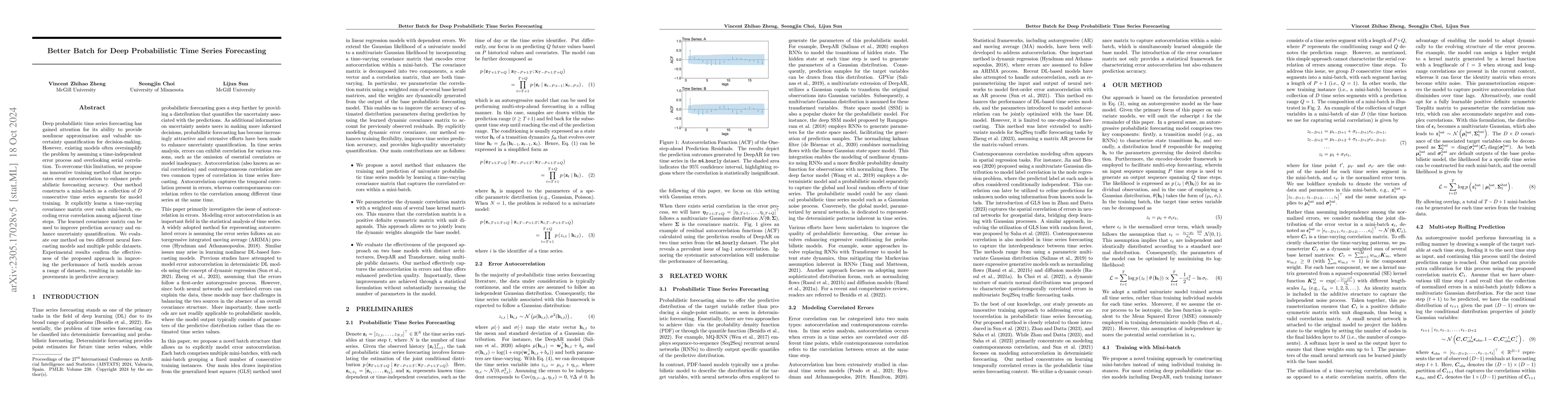 Thumbnail for Better Batch for Deep Probabilistic Time Series Forecasting