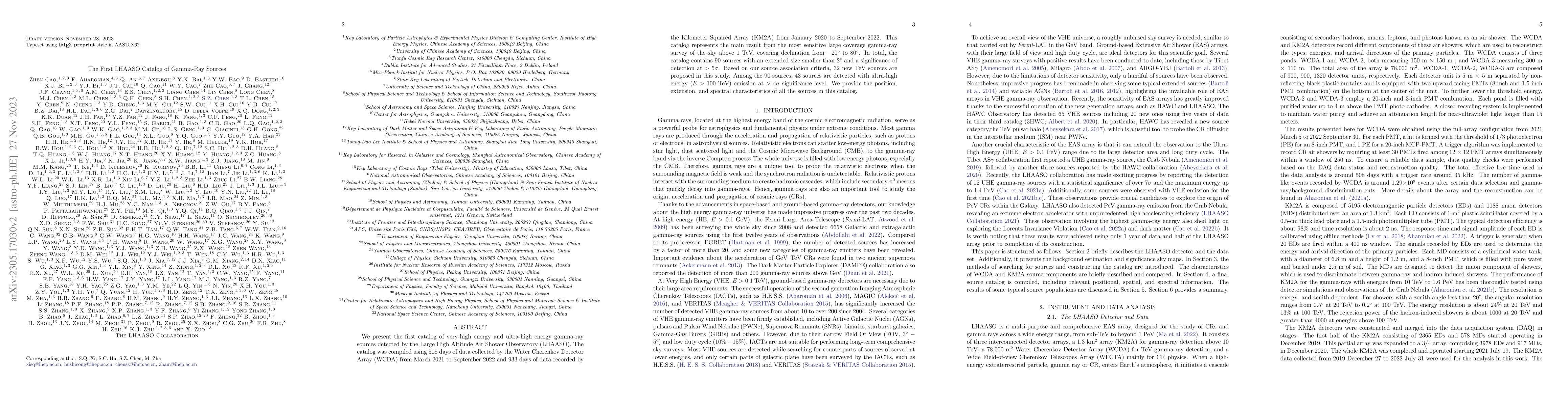Thumbnail for The First LHAASO Catalog of Gamma-Ray Sources