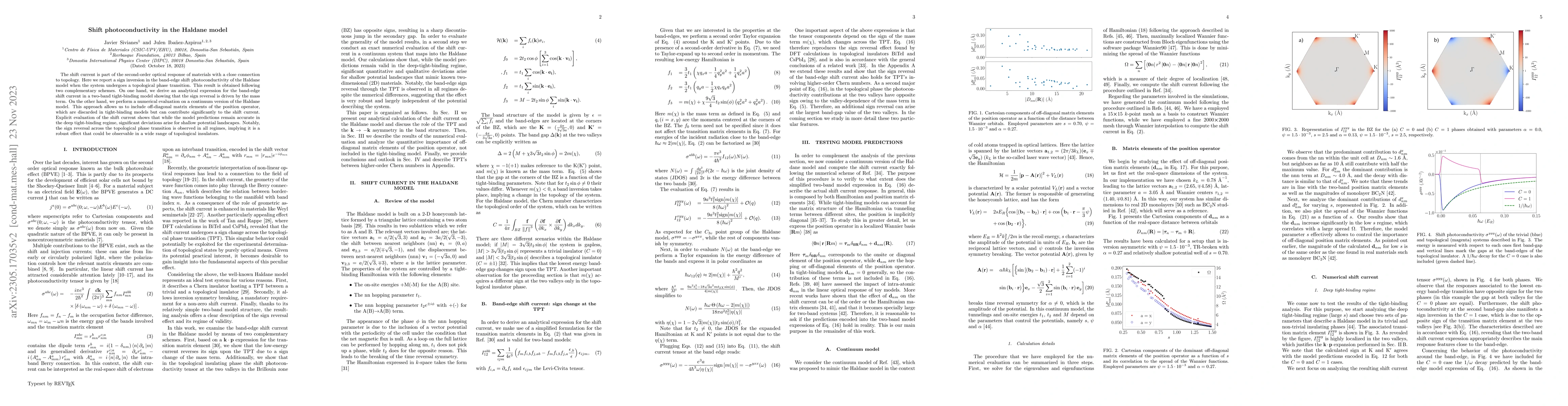 Thumbnail for Shift photoconductivity in the Haldane model